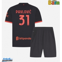 AC Milan Strahinja Pavlovic #31 Tredjedraktsett Barn 2026-27 Kortermet (+ Korte bukser)